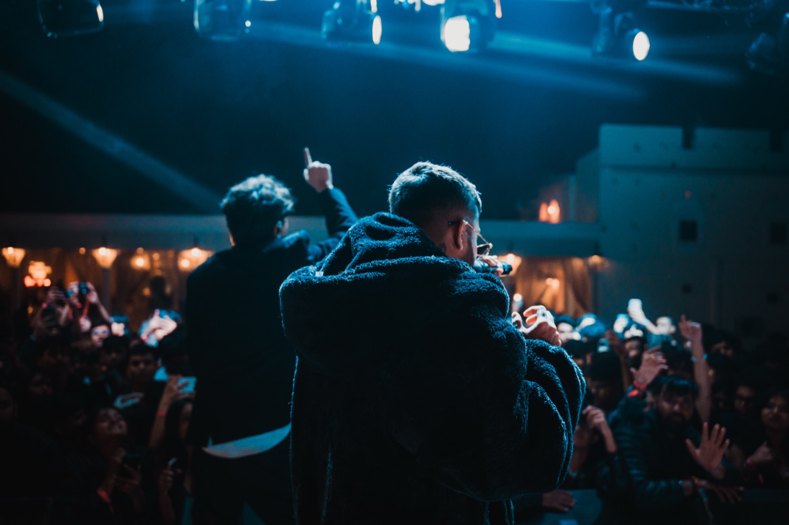 Crowd and stage